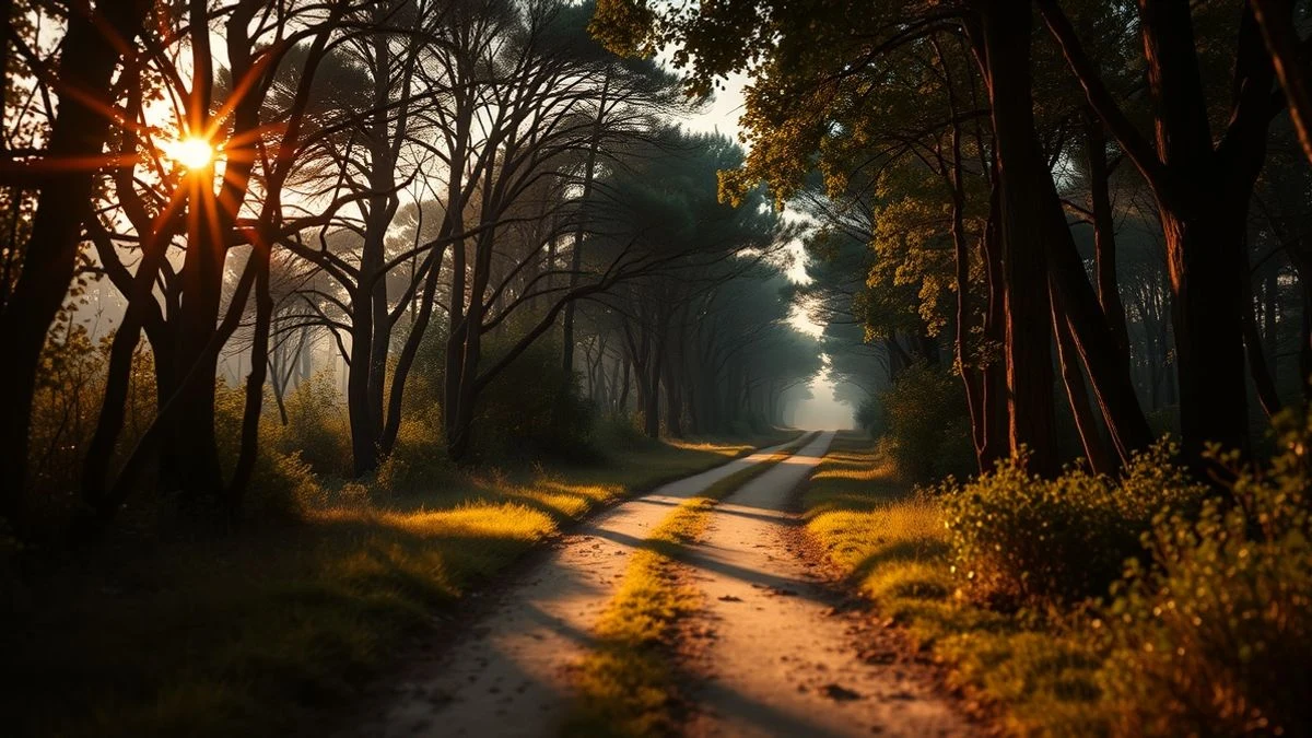 Grupo de voluntarios caminando por un camino rural en una batida de búsqueda al amanecer