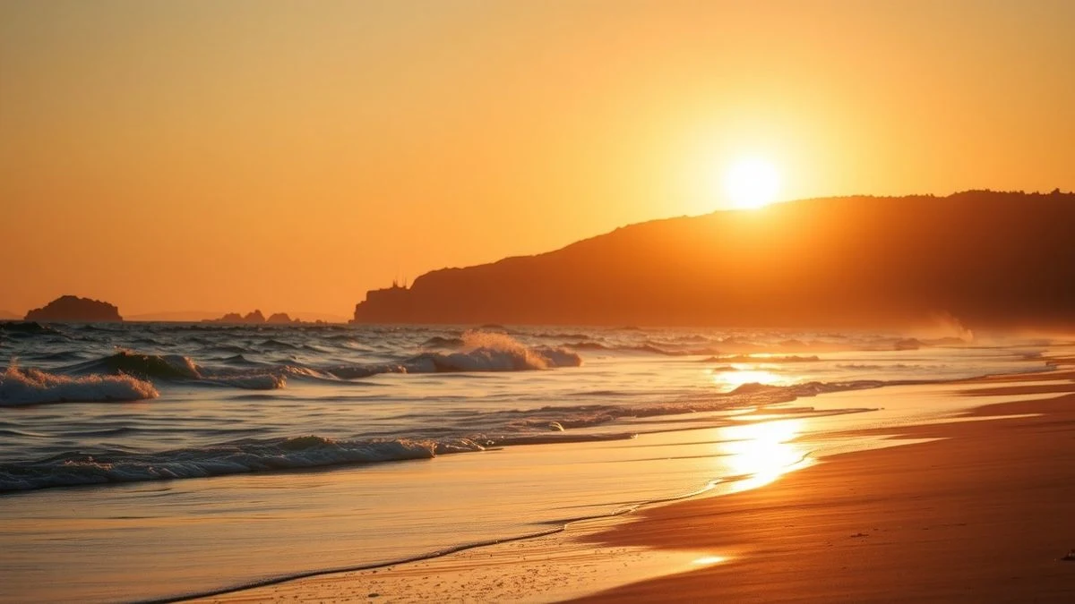 Imagen ilustrativa: silueta de una cadena humana en la playa al atardecer, con el mar de fondo.