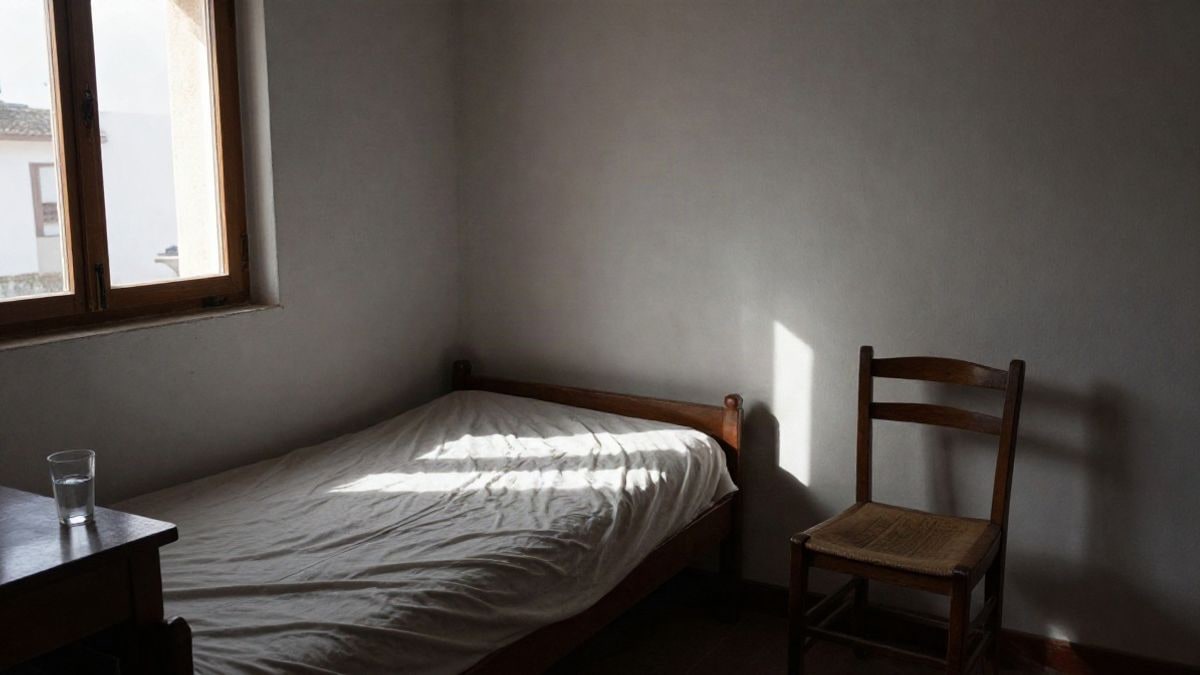 Imagen ilustrativa: interior de una vivienda modesta con luz lateral entrando por la ventana