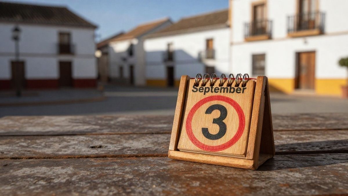 Imagen ilustrativa: un calendario de madera con una fecha señalada en rojo sobre una mesa rústica