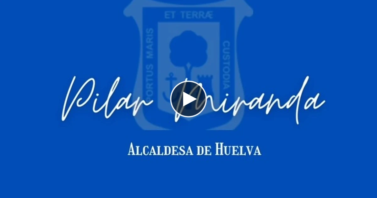 Imagen con fotograma del vídeo de Pilar Miranda, alcaldesa de Huelva (@pilarmiranda_alcaldesa) en Instagram